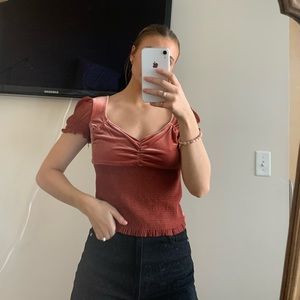 Velvet free people dressy top